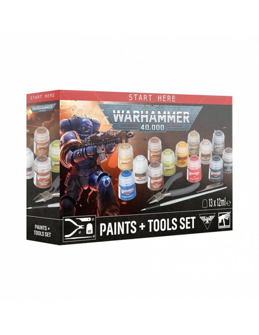 Games Workshop Warhammer40K Paints + Tools Set