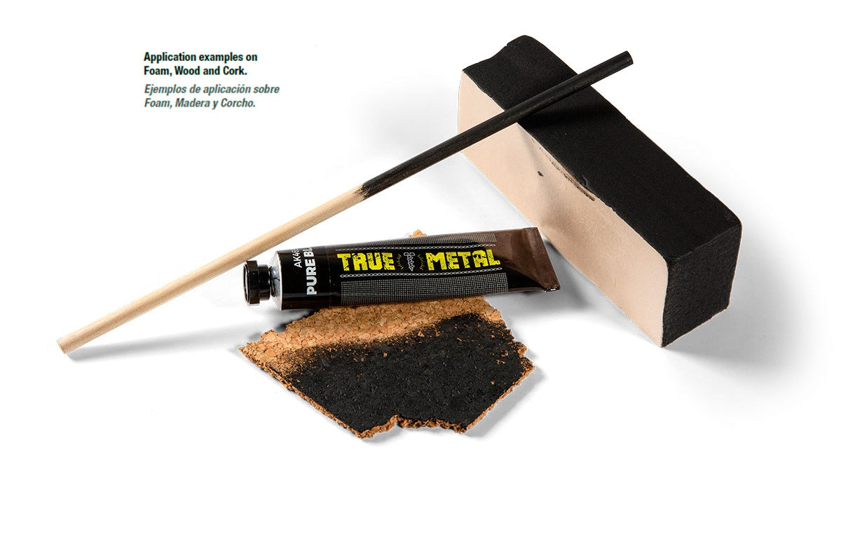 Ak True Metal Pintura Metalica 20ml AK465 Pure Black