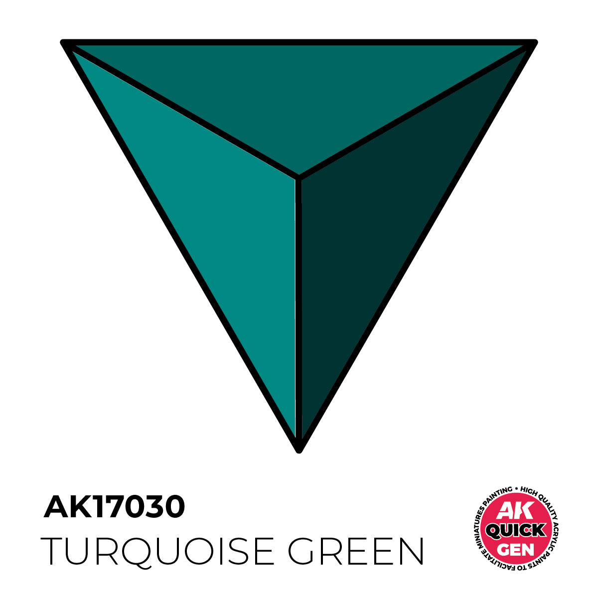 AK Pintura Acrílica Quickgen AK17030 Intensity Hight Turquoise Green 18ml