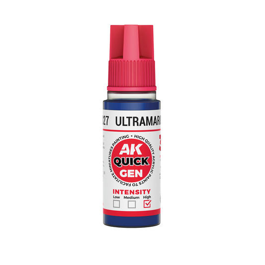 AK Pintura Acrílica Quickgen AK17027 Intensity High Ultramarine Blue 18ml