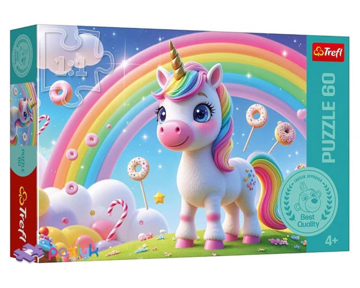 Trefl Rompecabezas Unicornio Dulce 60 Pza