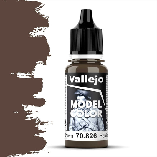 Vallejo Model Color 17ml Pintura Acrílica 145 Alemán Camuflaje Pardo Medio 70.826