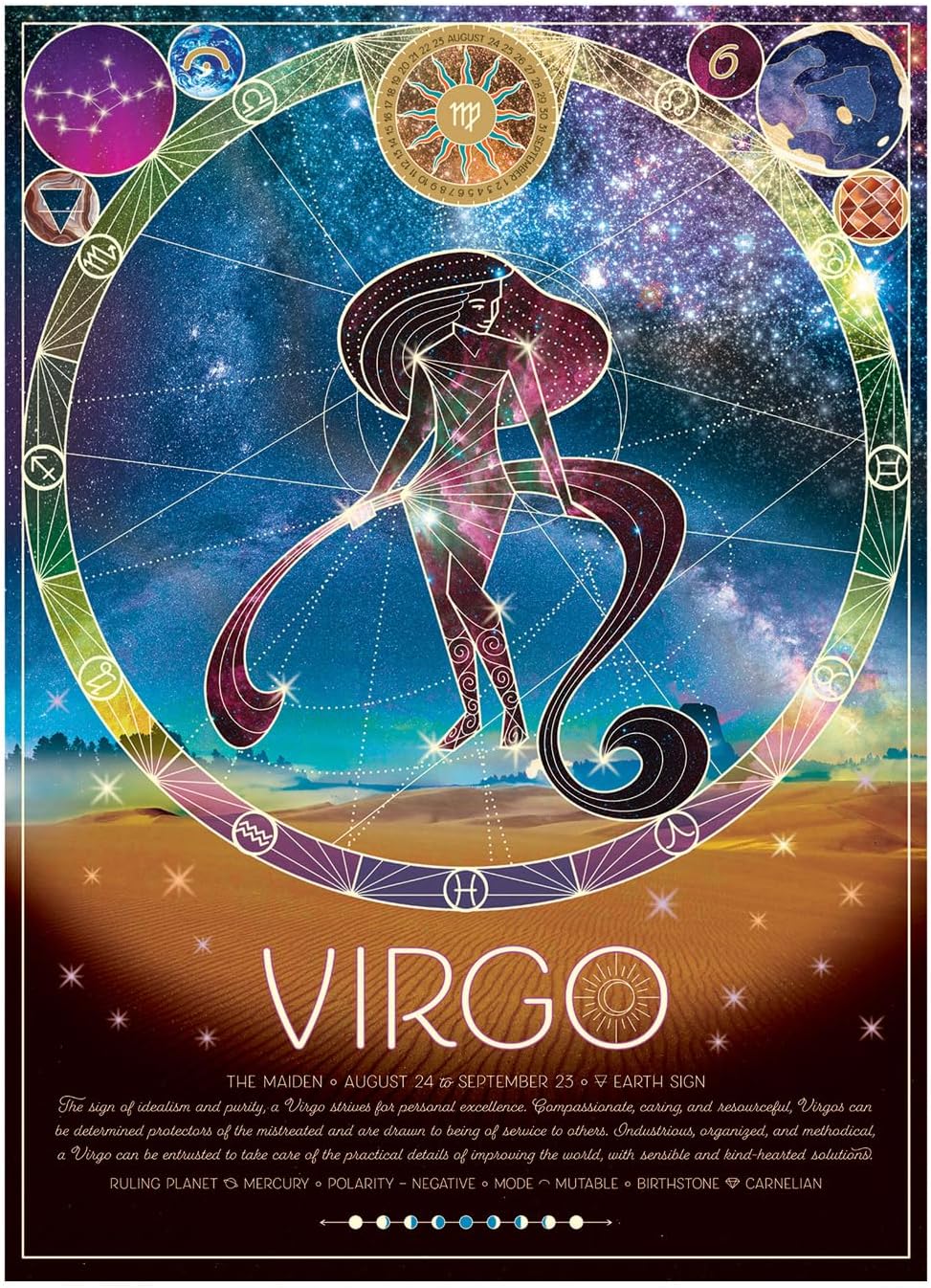 Cobble Hill Rompecabezas Zodiaco Virgo 500 Pz