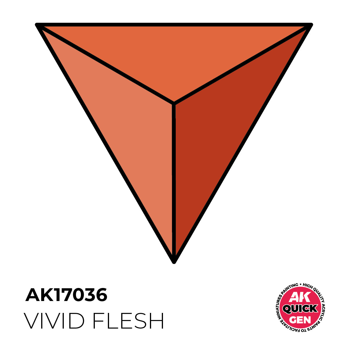 AK Pintura Acrílica Quickgen AK17036 Intensity Low Vivid Flesh 18ml