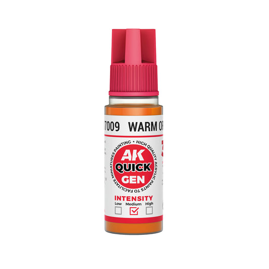 AK Pintura Acrílica Quickgen AK17009 Intensity Medium Warm Orange 18ml