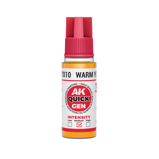 AK Pintura Acrílica Quickgen AK17010 Intensity Medium Warm Yellow 18ml