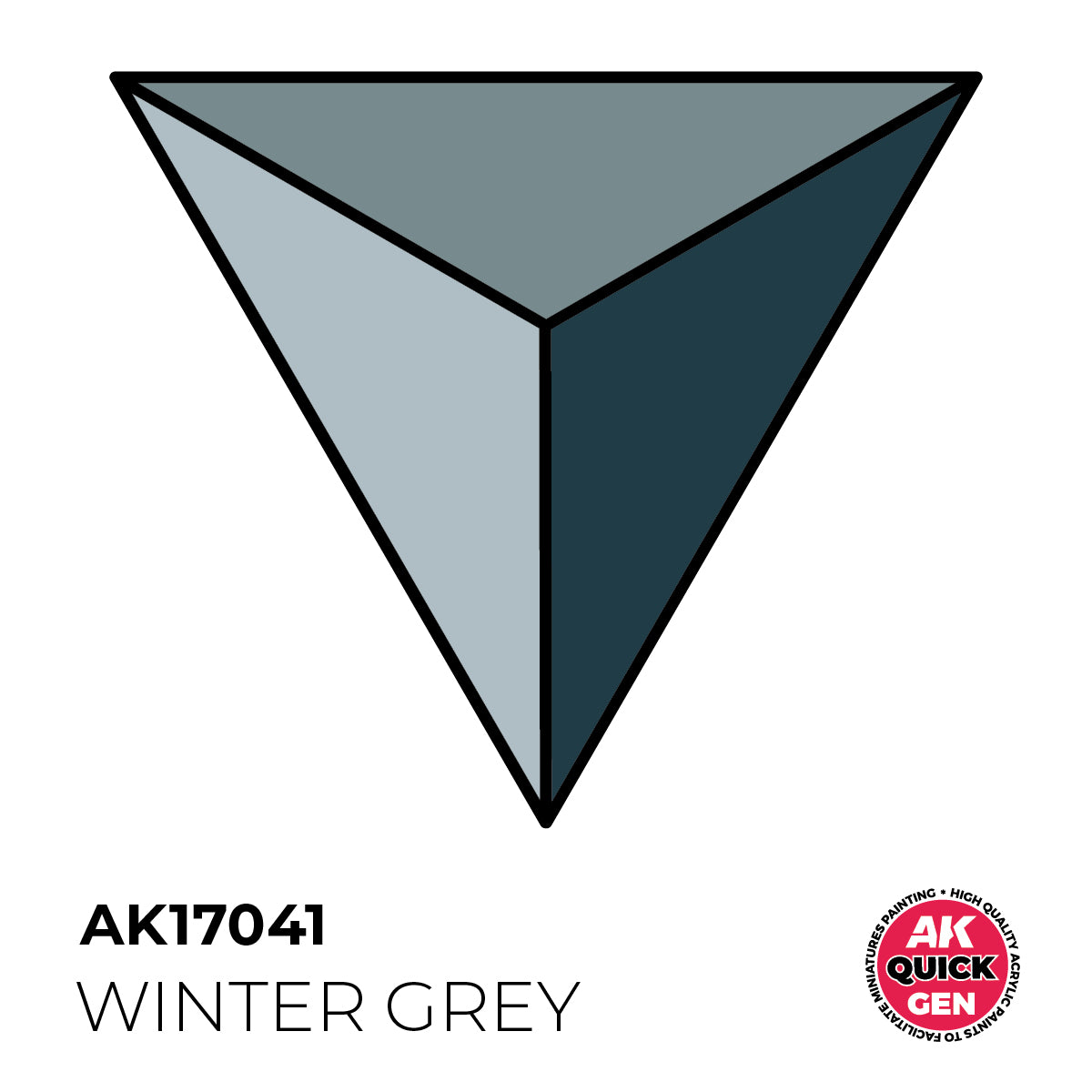 AK Pintura Acrílica Quickgen AK17041 Intensity Low Winter Grey 18ml