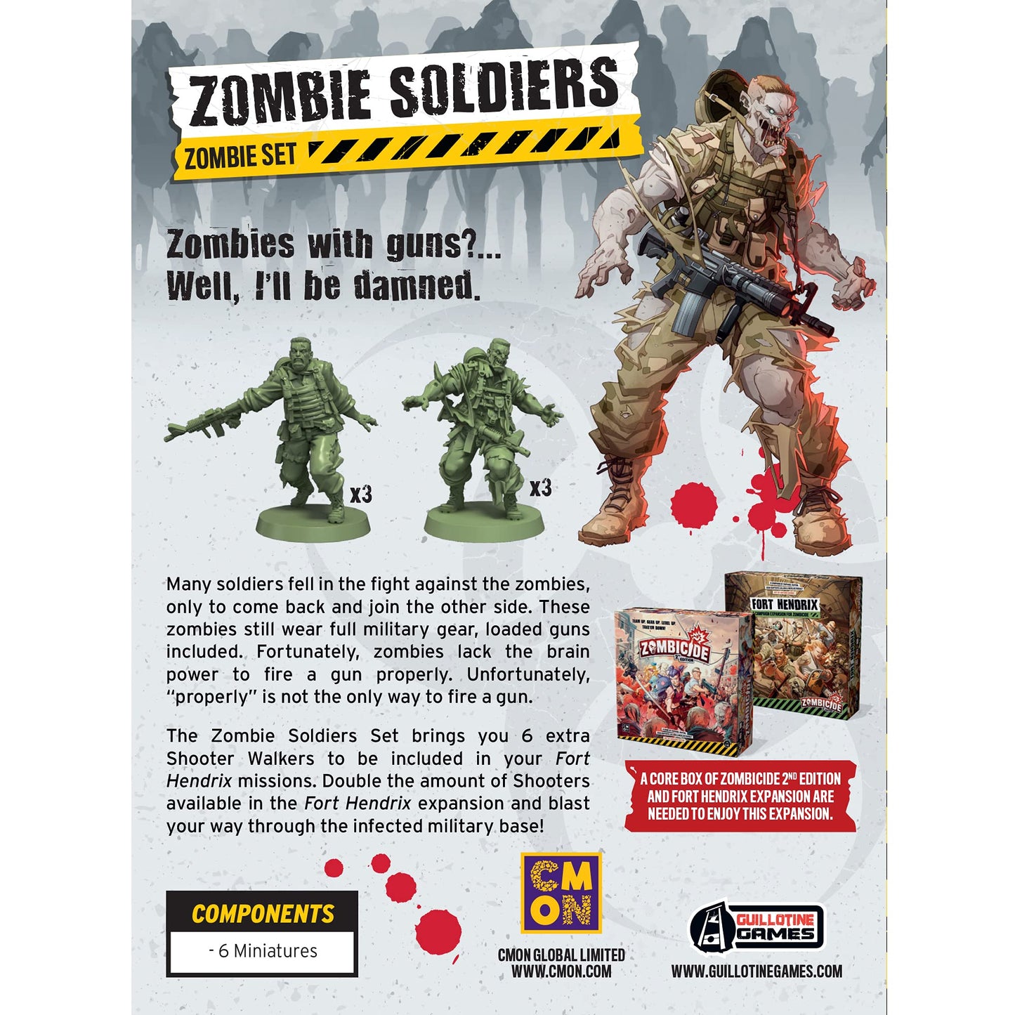 Cmon Zombicide 2nd Edition Zombie Soldiers Zombie Set