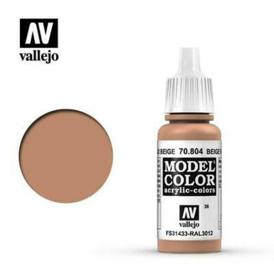 Vallejo Model Color 36 Rojo Beige 70.804 17ml Pintura Acrílica