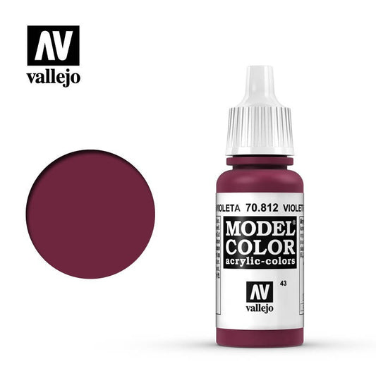 Vallejo Model Color 43 Rojo Violeta 70.812 17ml Pintura Acrílica