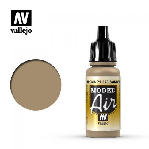 Vallejo Model Air Amarillo Arena 71.028 17ml Pintura