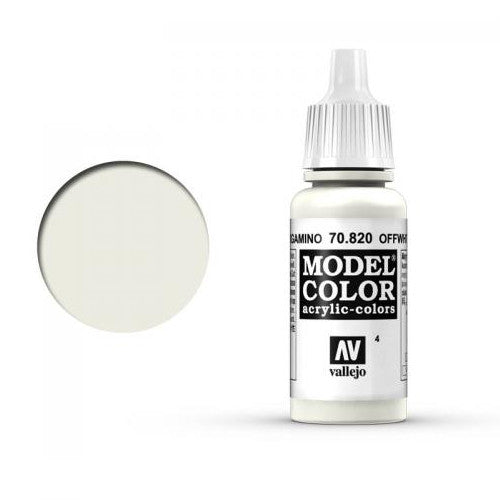 Vallejo Model Color 4 Blanco Pergamino 70.820 17ml Pintura Acrílica