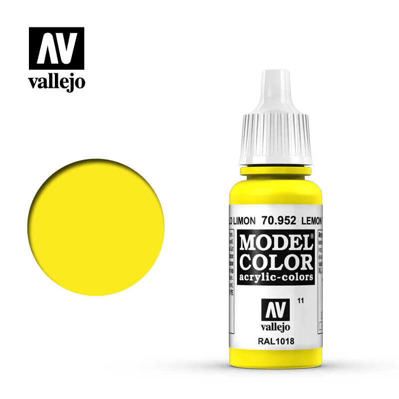Vallejo Model Color 11 Amarillo Limón 70.952 17ml Pintura Acrílica