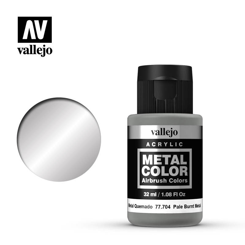 Vallejo Metal Color Metal Quemado 77.704 32Ml Pintura Acrílica