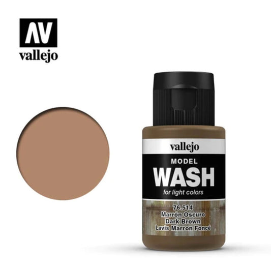 Vallejo Model Wash Marron Oscuro 76.514 35ml