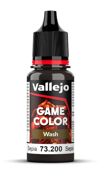 Vallejo Game Wash 2023 Sepia 73.200 17ml Pintura