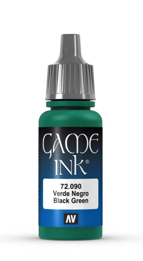 Vallejo Game Ink Verde Negro 72.090 17ml Pintura