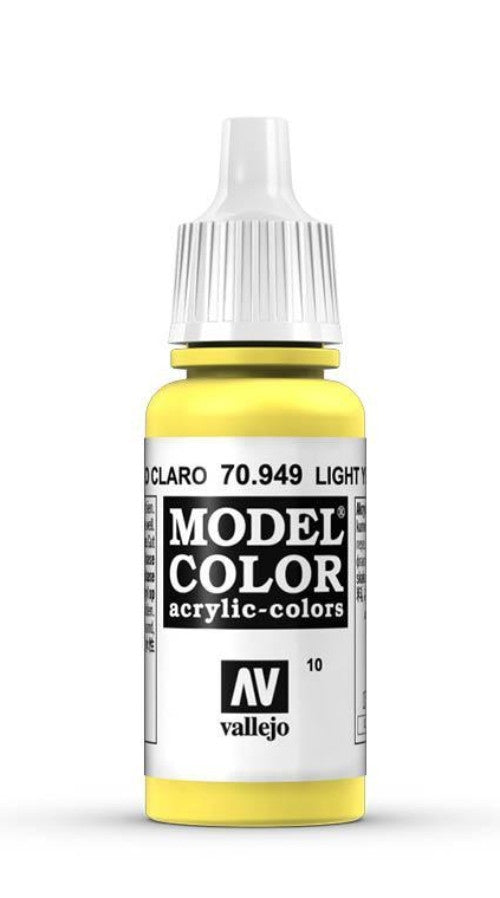Vallejo Model Color 10 Amarillo Claro 70.949 17ml Pintura Acrílica