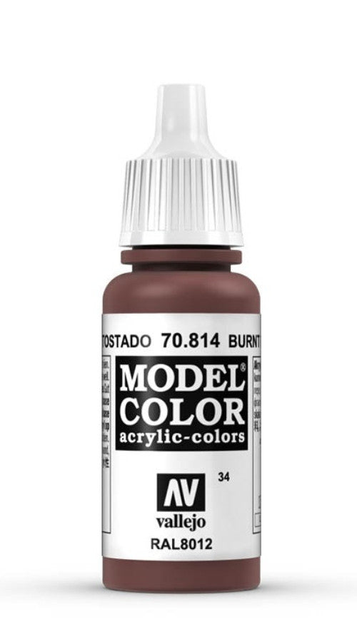 Vallejo Model Color 34 Rojo Tostado 70.814 17ml Pintura Acrílica