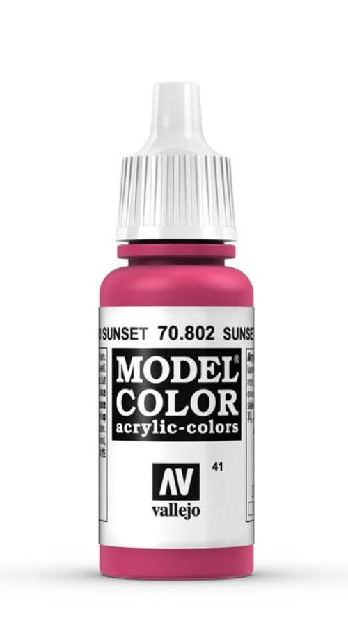 Vallejo Model Color 41 Rojo Sunset 70.802 17ml Pintura Acrílica