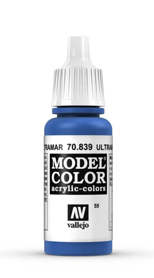 Vallejo Model Color 55 Azul Ultramar 70.839 17ml Pintura Acrílica