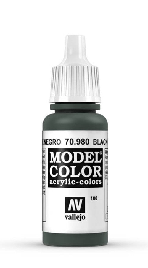 Vallejo Model Color 100 Verde Negro 70.980 17ml Pintura Acrílica