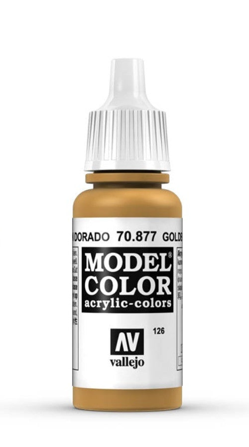 Vallejo Model Color 126 Marrón Dorado 70.877 17ml Pintura Acrílica