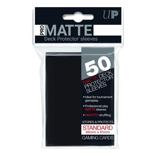 Ultra Pro Matte Micas Standard 66x91mm Negro Pack 50