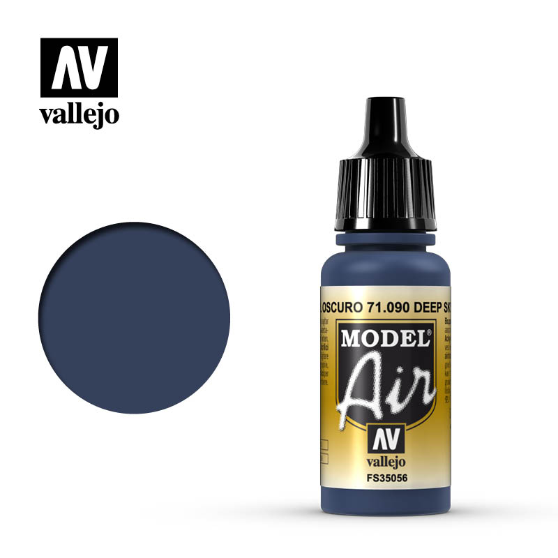 Vallejo Model Air Azul Oscuro 71.090 17ml Pintura