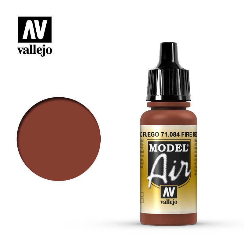 Vallejo Model Air Rojo Fuego 71.084 17ml Pintura