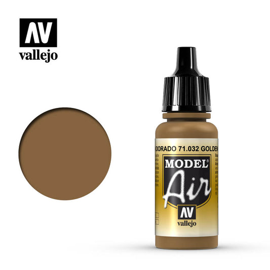 Vallejo Model Air Marron Dorado 71.032 17ml Pintura