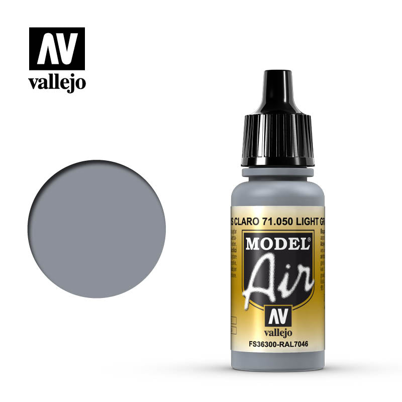 Vallejo Model Air Gris Claro 71.050 17ml Pintura